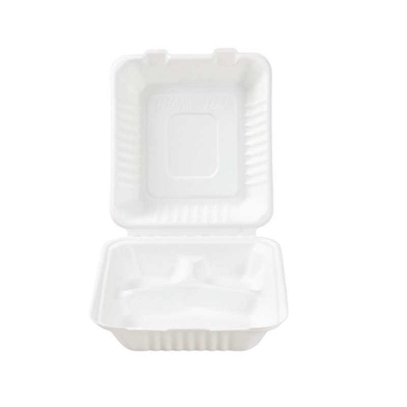 8*8'' Clamshell 3 Compartment