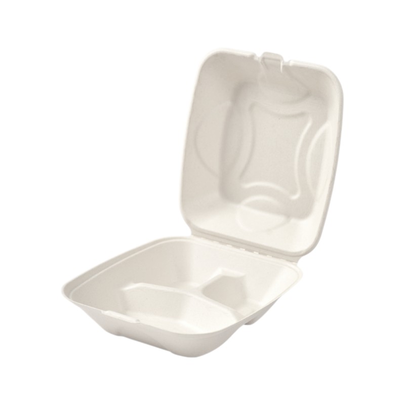 PFAS-Free 8'' Clamshell 3 Compartment