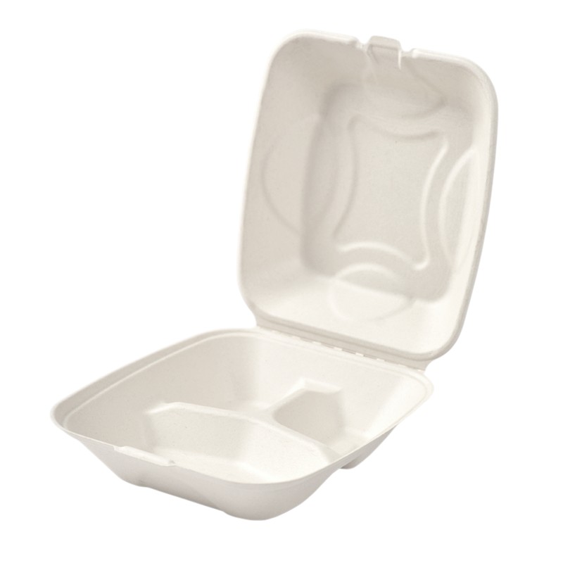 PFAS-Free 9'' Clamshell 3 Compartment