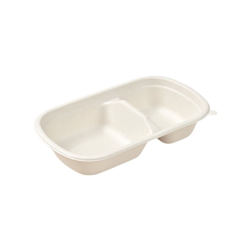 HRC Series 750ml Rectangular Container 2 Compartment